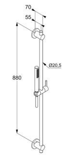 Душевой гарнитур Kludi Nova Fonte Classic хром 2084005-15