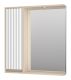 Зеркальный шкаф с подсветкой Brevita Balaton BAL-04075-03-01Л левый 75см белый/бежевый