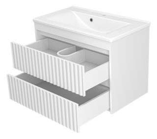 Подвесная тумба под раковину Brevita Balaton BAL-06080-01-01П2Я 80см белый