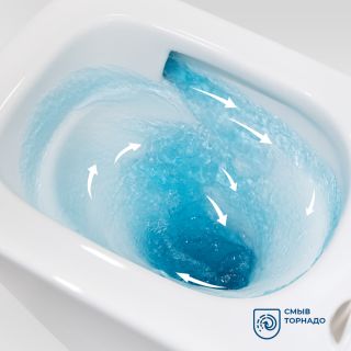 Унитаз подвесной безободковый со смывом TORNADO BelBagno ARDENTE-TOR BB520CH-TOR