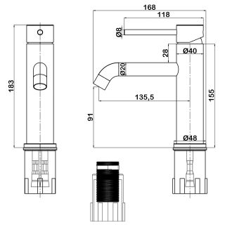 Swedbe Select 2710GO смеситель для раковины