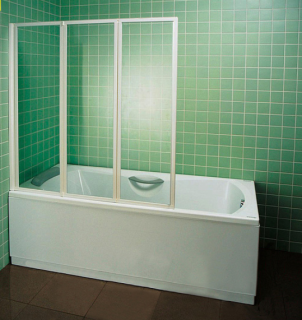 Шторка на ванну Ravak Supernova VS3 130 795V0100Z1 Transparent профиль белый