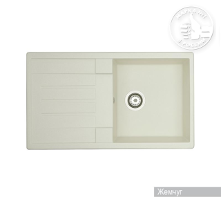 Мойка кухонная Акватон Верона 86 см жемчуг