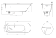 Ванна из искусственного камня Salini Ornella Kit S-Sense 102412GRF 180x80см RAL полностью
