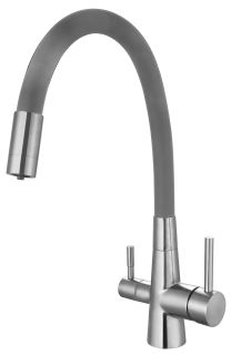 Смеситель для кухни ESKO Coral CL 03 G серый