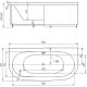 Акриловая ванна Aquatek Морфей MOR190-0000059 190х90 см с фронтальным экраном вклеенный цельносварной металлический каркас