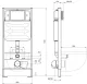Комплект SET AQUATEK АЛЬТАИР cm-020 4в1 унитаз с инсталляцией кнопкой и сиденьем микролифт