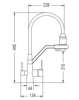 Смеситель для кухни Rose R558Q бронза
