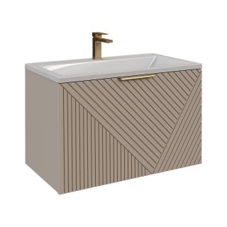 Тумба под раковину Grossman Блисс 106045 60 см подвесная цвет бежевый