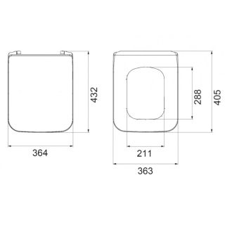 Крышка-сиденье Boheme чёрный матовый 968-BM