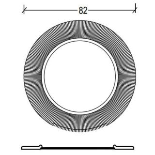 Зеркало Boheme с подсветкой Shine золото 528-G light