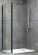 Душевая стенка ABBER Schwarzer Diamant 70см чёрный S70B