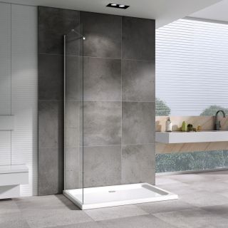 Душевая стенка ABBER Zart 100см хром S101