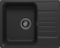 Мойка кухонная Polygran Quartz Bond-600 688278 уголь