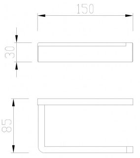 Бумагодержатель ABBER Westen AA1731G золото матовое