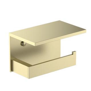 Бумагодержатель Timo Petruma 15243/17 с полкой для телефона золото матовое