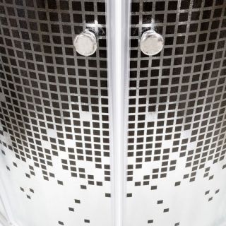 Душевая кабина Deto L 890 N без крыши BLACK 90х90х200 см