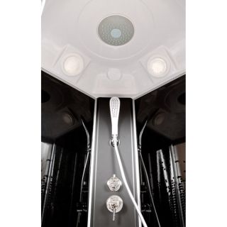 Душевая кабина Deto L 809 стандартная BLACK 90х90х215 см