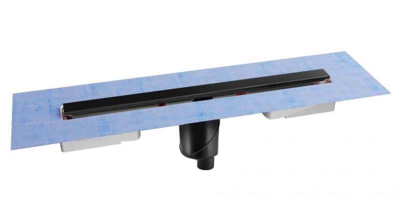 Душевой лоток Berges C1 Norma 095039 80см чёрный матовый