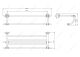 Полка для полотенец Melana MLN-820003 хром/золото
