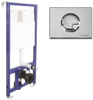 Инсталляция для унитаза Berges Novum R3 с кнопкой хром глянец 040223