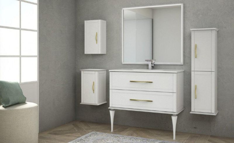 Ножки для шкафчика Cezares 35x8 Bianco opaco Delizia 40339