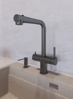 Смеситель для кухни Grandex Aqua Integra-SP 9020493 графит