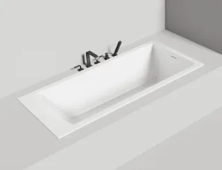 Ванна из искусственного камня Salini Cascata Kit S-Stone 104523M 180x80см белый матовый