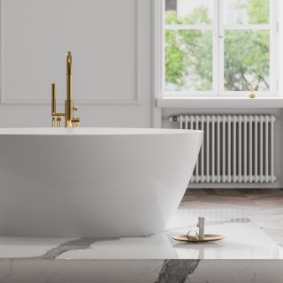 Напольный смеситель для ванны Omnires Y золото Y1233GL