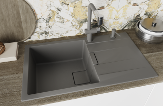 Кухонная мойка Florentina Ривьера 860 чёрный