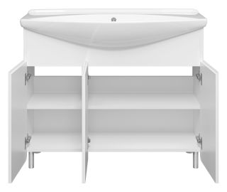 Напольная тумба под раковину Misty Чегет 105см белый