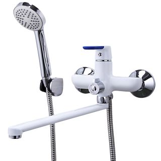 Смеситель для ванны и душа Frap F2234 хром белый