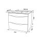 Тумба с раковиной IDDIS Cloud подвесная 60см белый CLO60W0i95K