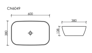 Раковина Ceramica Nova Element CN6049 60см белый