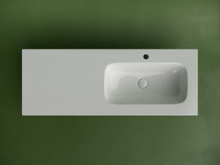 Раковина Ceramicanova Grace CN7021 с чашей справа 120 см белый