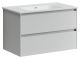 Подвесная тумба под раковину Sancos Cento CN80W 80см белый глянец