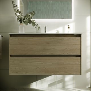 Подвесная тумба под раковину Sancos Cento CN90KE 90см карпатская ель