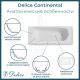 Ванна чугунная Delice Continental  DLR230619R 140х70 с отверстиями под ручки