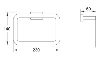 Полотенцедержатель Shevanik SG5606C белый