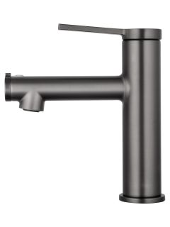 Смеситель для раковины Wonzon & Woghand WW-H1017-BGG с функцией полоскания тёмный графит