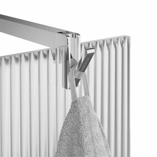 Душевая перегородка Kerama Marazzi Cristallo CT.120.WI.CR 120 см стекло рифленое профиль хром