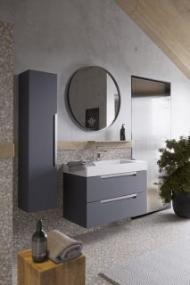 Шкаф-пенал Aqwella Cube 30см серый CUB0503GR