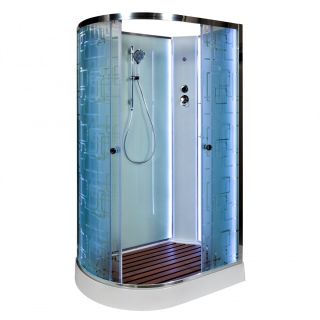 Душевая кабина Deto ЕМ1512 R N LED 120х80х208 см