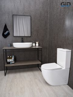 Раковина Gid D1348 51204 накладная белая 61x41x13.5