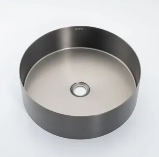 Накладная раковина Gappo GX101-9 40 см оружейная сталь