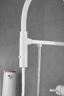 Смеситель для кухни Rose R958C белый