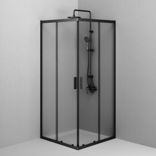 Душевой уголок Am.Pm Gem W90G-403-9090BT 90x90 см без поддона чёрный матовый