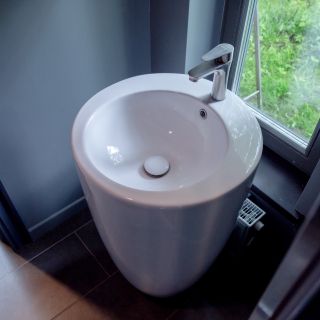 Напольная раковина Melana B133-805 50см белый