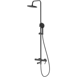 Душевая система DQ Bonn DA1703706 225 мм, со смесителем, графит