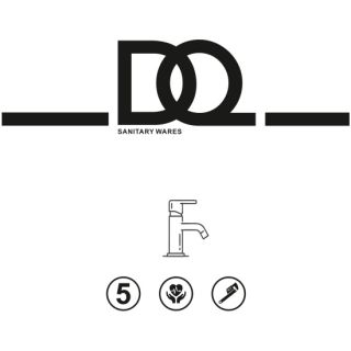 Смеситель для ванны с душем DQ Dortmund короткий излив хром (DA1713201)